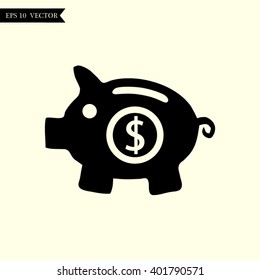 Pictograph of moneybox