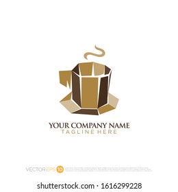 Pictograph of mug coffee or tea cup for template logo, icon, identity vector designs, and graphic resources.