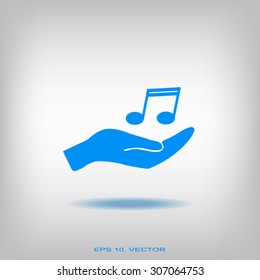 Pictograph of music