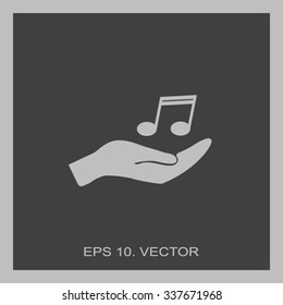 Pictograph of music