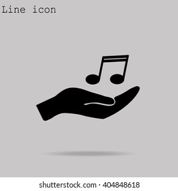 Pictograph of music