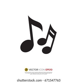 Pictograph of music for icon, logo and identity designs