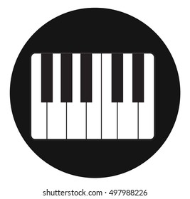 Pictograph of music keyboard
