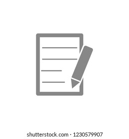 Pictograph of note icon. Vector  Eps 10 