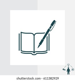 Pictograph of note. vector illustration