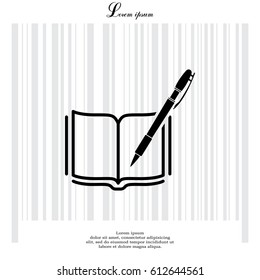 Pictograph of note. vector illustration