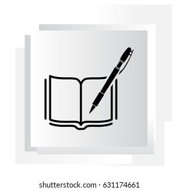 Pictograph of note. vector illustration