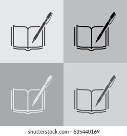 Pictograph of note. vector illustration