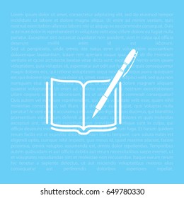 Pictograph of note. vector illustration