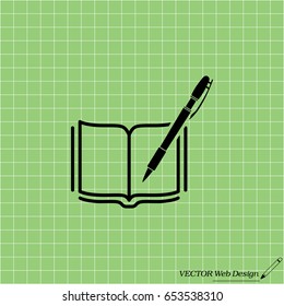 Pictograph of note. vector illustration