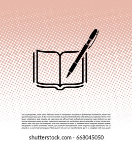 Pictograph of note. vector illustration