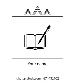 Pictograph of note. vector illustration