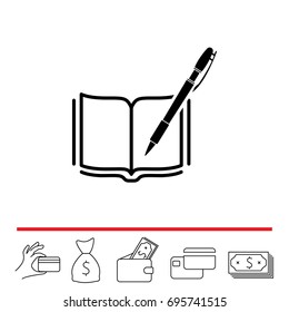 Pictograph of note. vector illustration