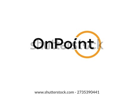 Pictograph of orbit ring swoosh in red color for icon, logo and identity designs