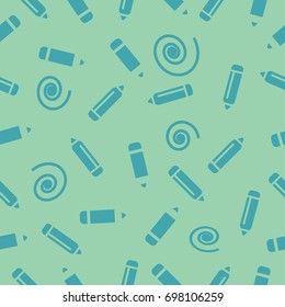 Pictograph of pencils seamless pattern for background or illustrations vector design