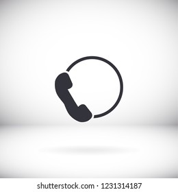 Pictograph of phone. icon. Vector Eps 10