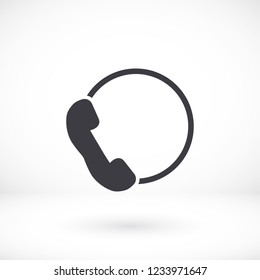 Pictograph of phone. icon. Vector Eps 10