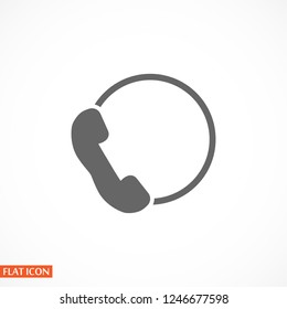 Pictograph of phone. icon. Vector Eps 10