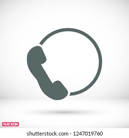 Pictograph of phone. icon. Vector Eps 10