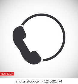 Pictograph of phone. icon. Vector Eps 10