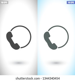 Pictograph of phone. icon. Vector Eps 10