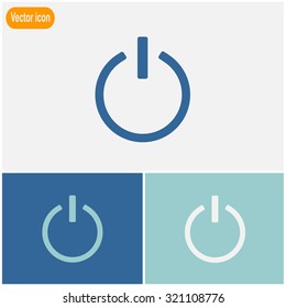 Pictograph of power vector icon.