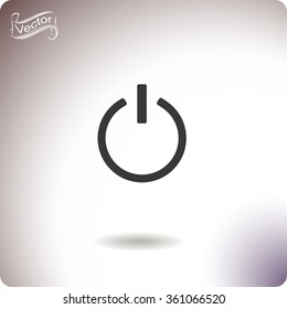 Pictograph of power vector icon.
