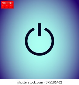 Pictograph of power vector icon.