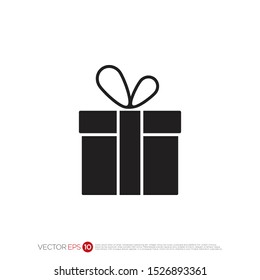 Pictograph of present or gift for template logo, icon, and identity vector designs.