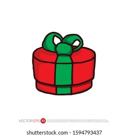 Pictograph of present or gift for template logo, icon, and identity vector designs.