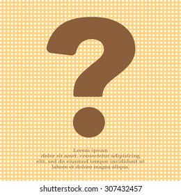 Pictograph of question mark