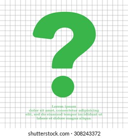 Pictograph of question mark
