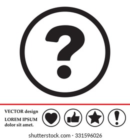 Pictograph of question mark
