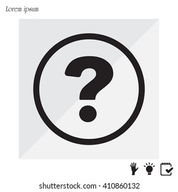 Pictograph of question mark
