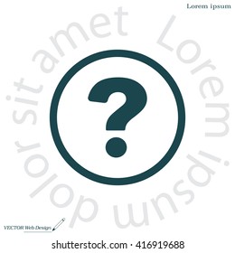 Pictograph of question mark