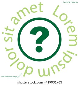 Pictograph of question mark