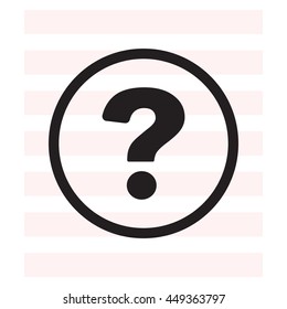 Pictograph of question mark