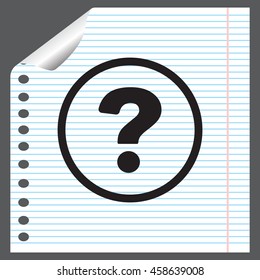 Pictograph of question mark