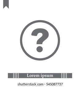 Pictograph of question mark