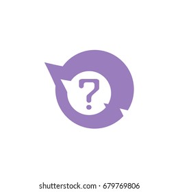 Pictograph of question mark.