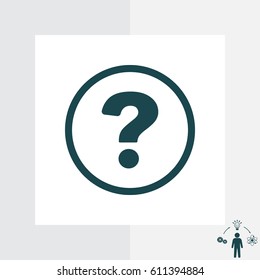 Pictograph of question mark. vector illustration