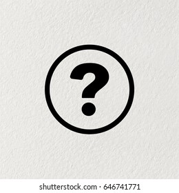 Pictograph of question mark. vector illustration