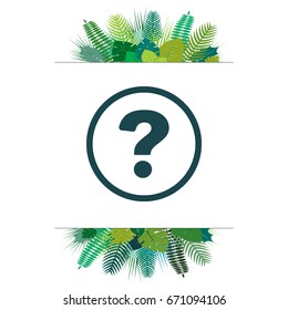 Pictograph of question mark. vector illustration