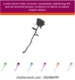 Pictograph of rose