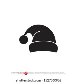 Pictograph of santa hat for template logo, icon, and identity vector designs.