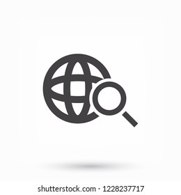 Pictograph of search icon. Vector  Eps 10 