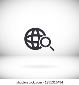 Pictograph of search icon. Vector  Eps 10 