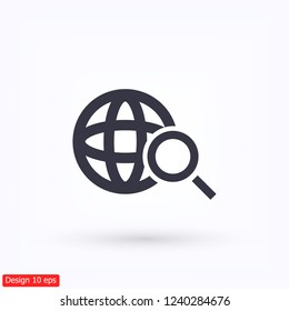 Pictograph of search icon. Vector  Eps 10 