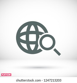 Pictograph of search icon. Vector  Eps 10 