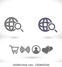 Pictograph of search icon. Vector  Eps 10 